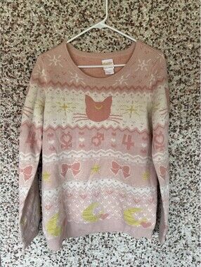 Sailor Moon Luna Guardian Symbols Sweater BoxLunch Exclusive Sz L